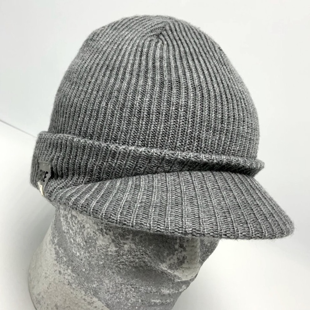 Men's Enyce Heather Grey Brim Casual Beanies NWT